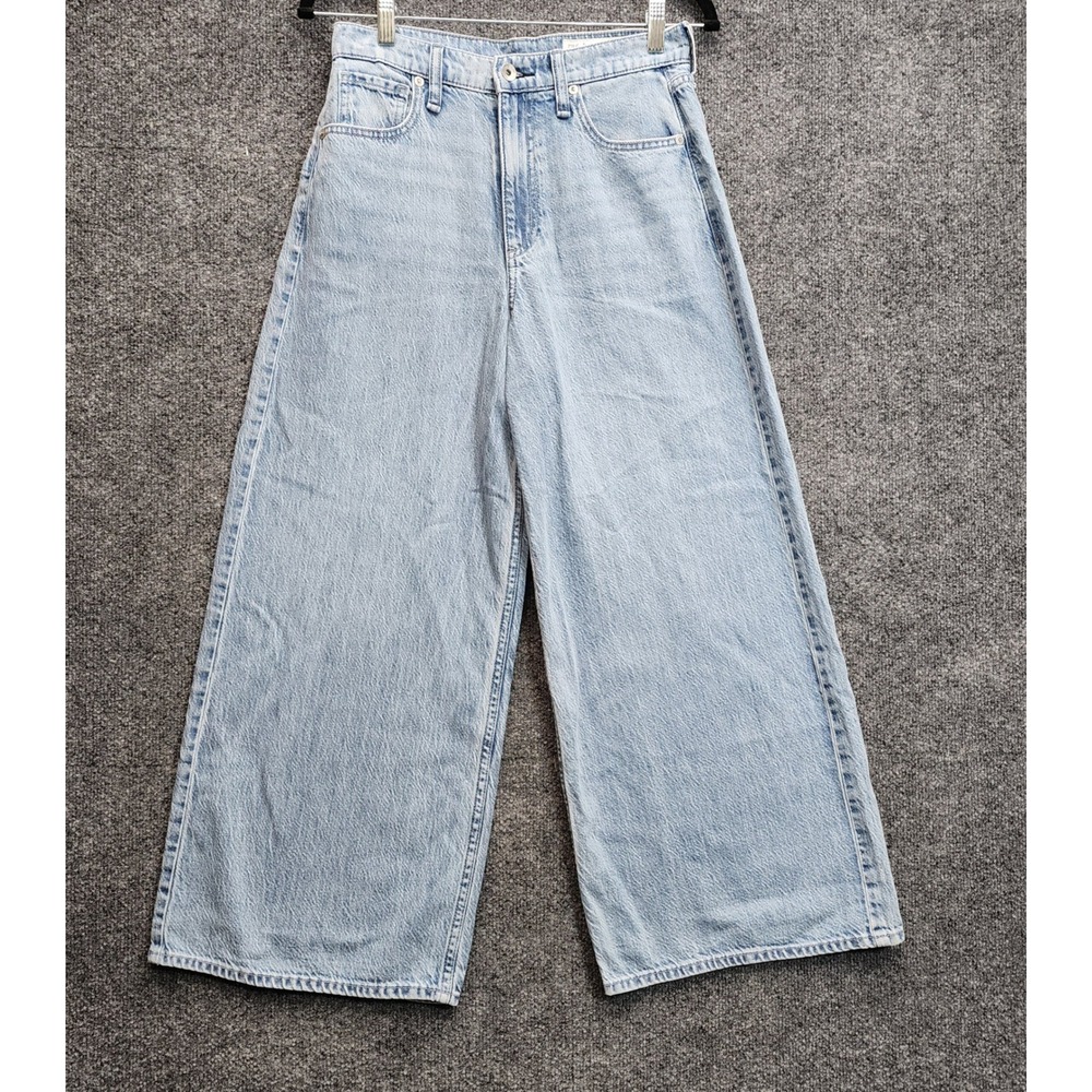 NWT Rag & Bone Serena Crop Womens High Rise Wide Leg Lyocell Jeans Size 25